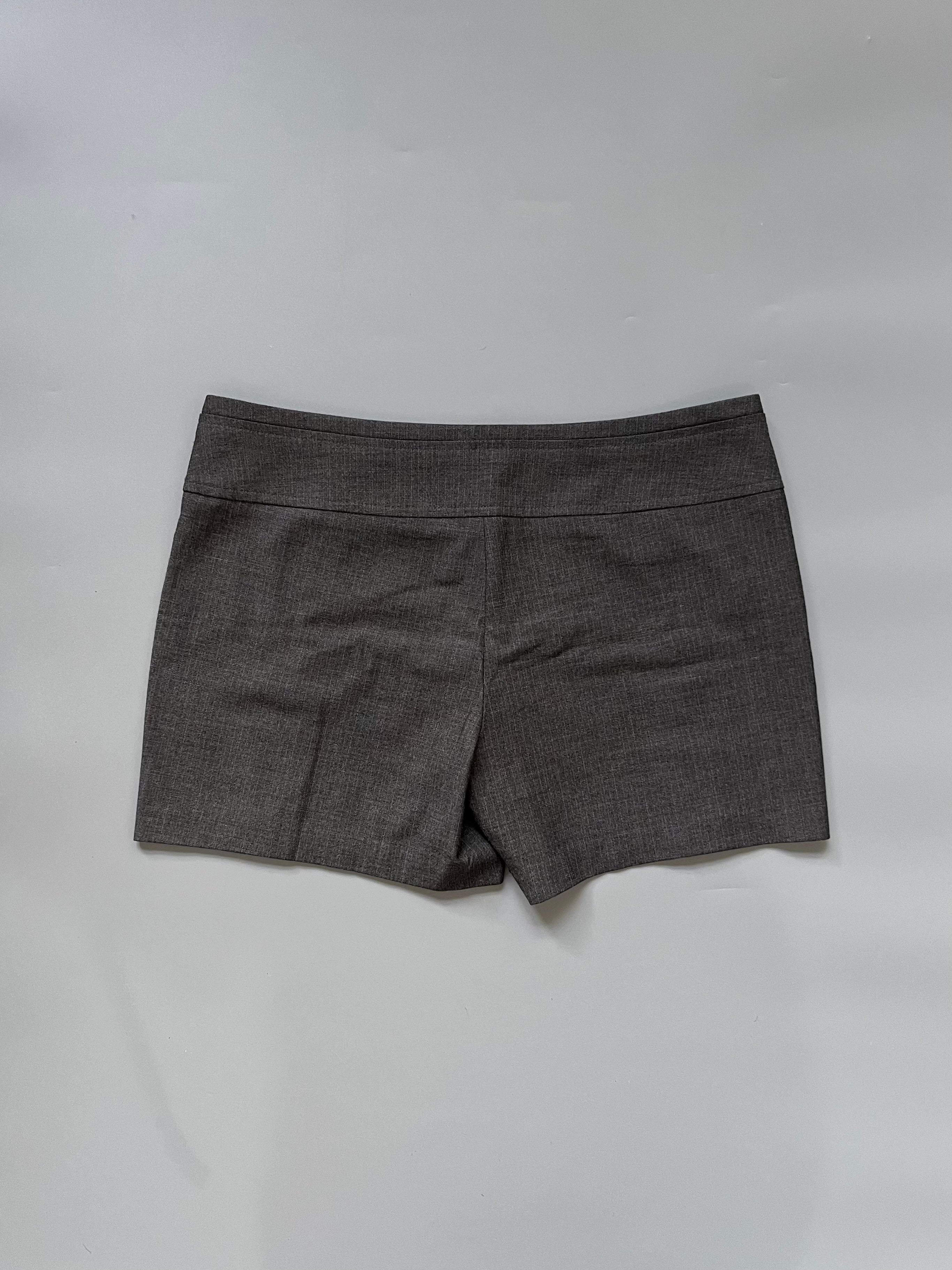 Sisley Grey Wool Mini Shorts