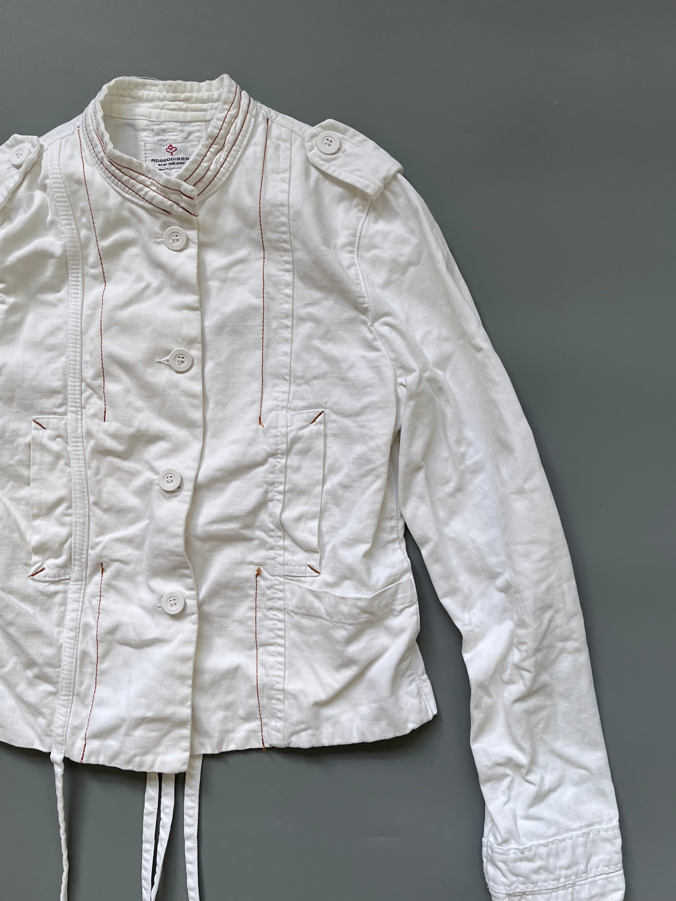 Rossodisera Ecru Cotton Jacket