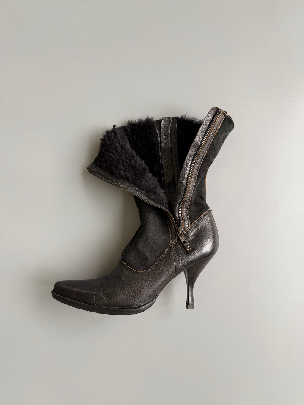 Miu Miu FW 2001 Double Zippers Boots