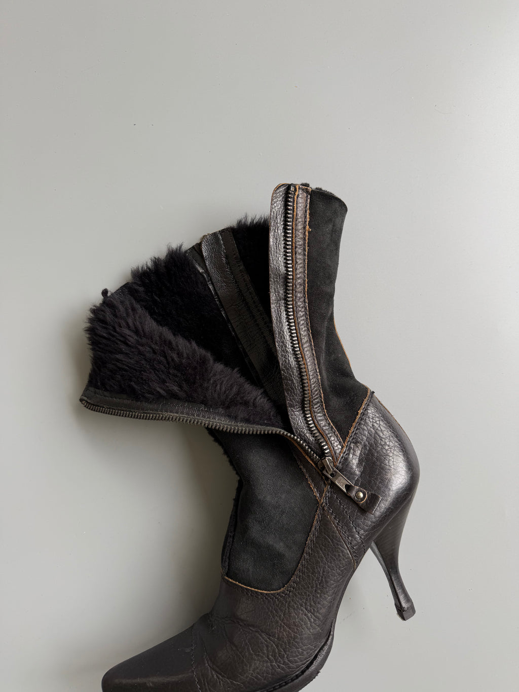 Miu Miu FW 2001 Double Zippers Boots