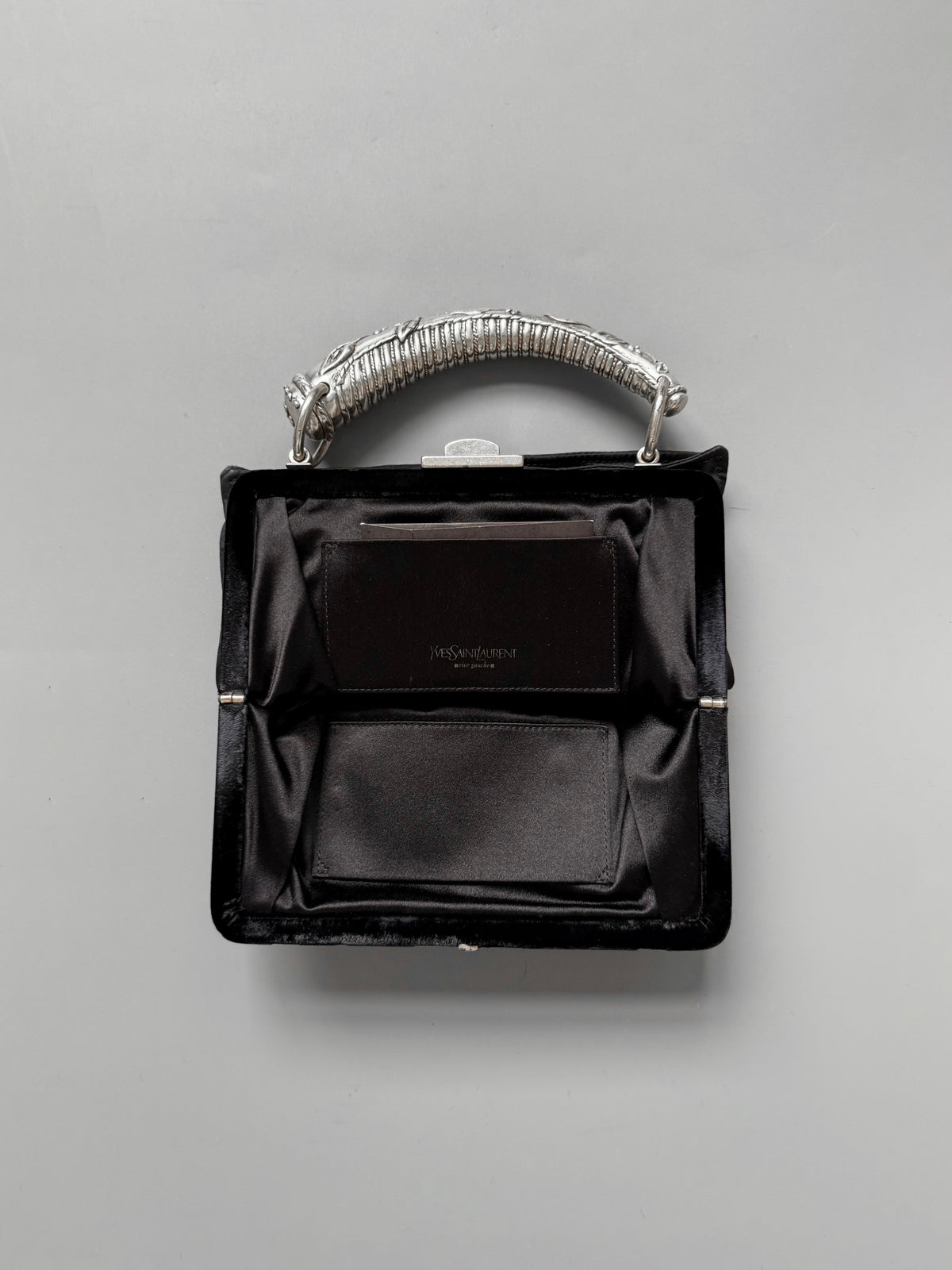 Yves Saint Laurent Mombassa Metal Handle Bag