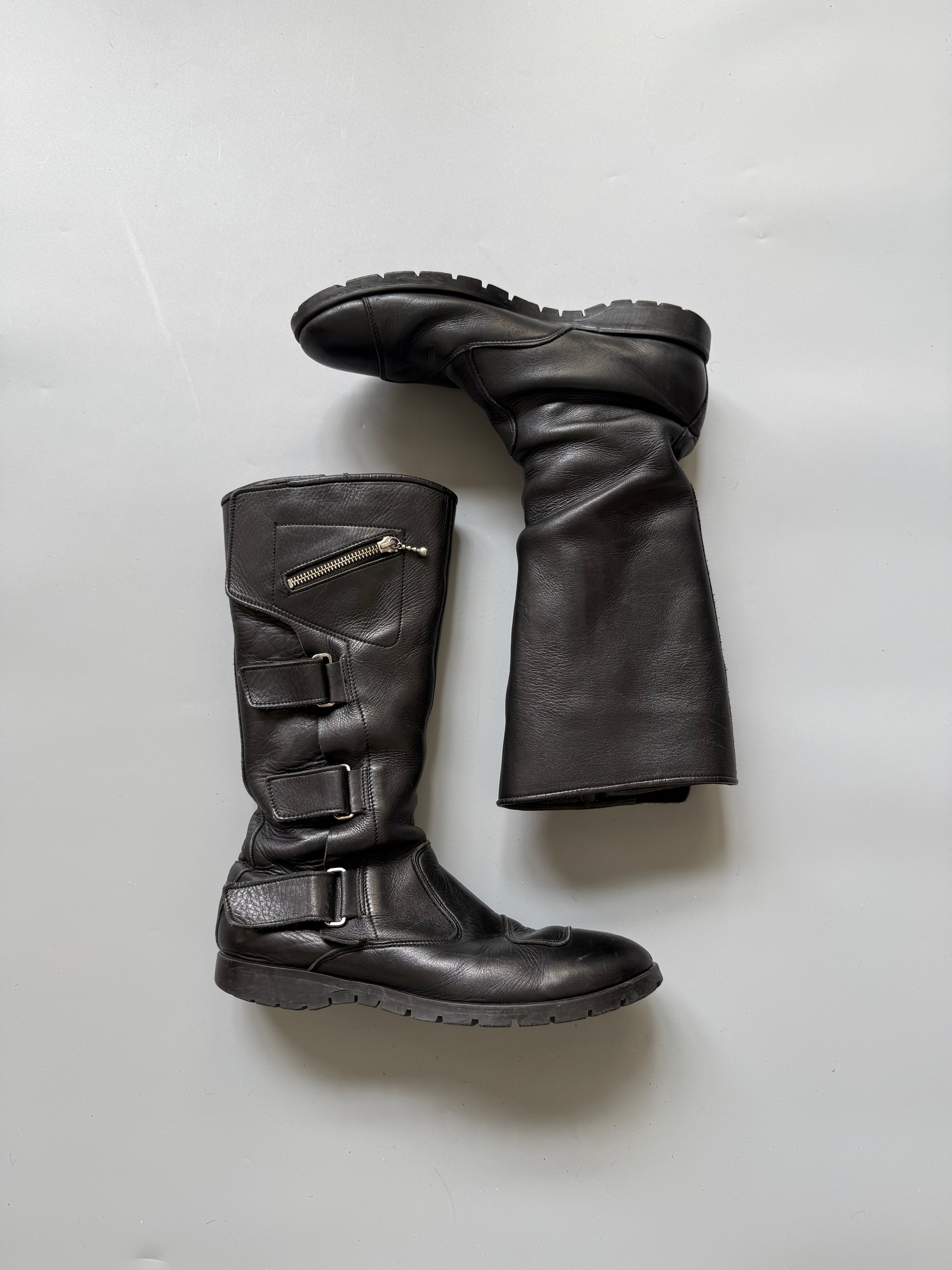 Made In Japan Leather Biker Boots