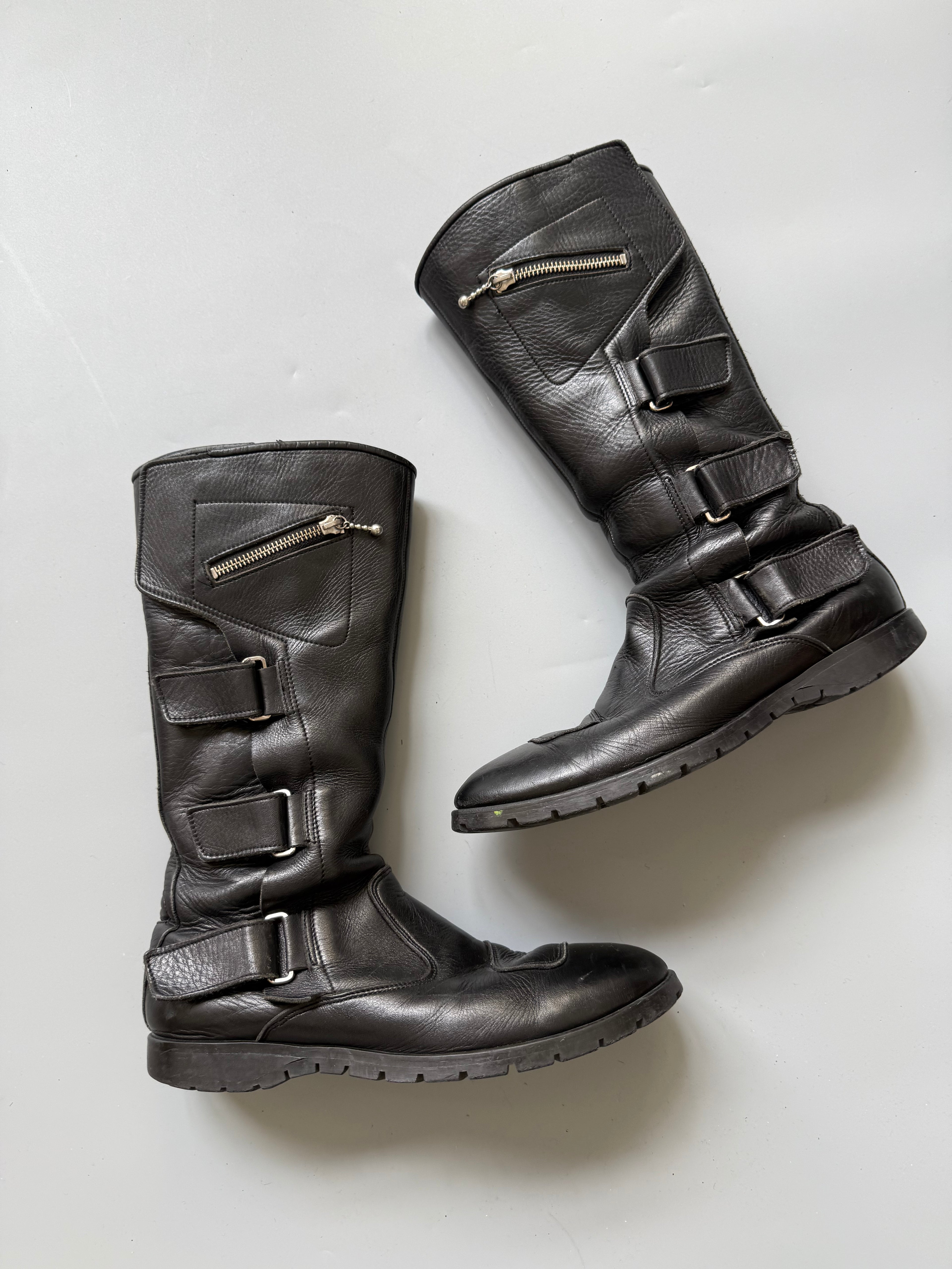Made In Japan Leather Biker Boots