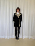 Anna Rita N Double Breasted Suede Long Coat