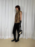Beta Leopard Faux Fur Vest