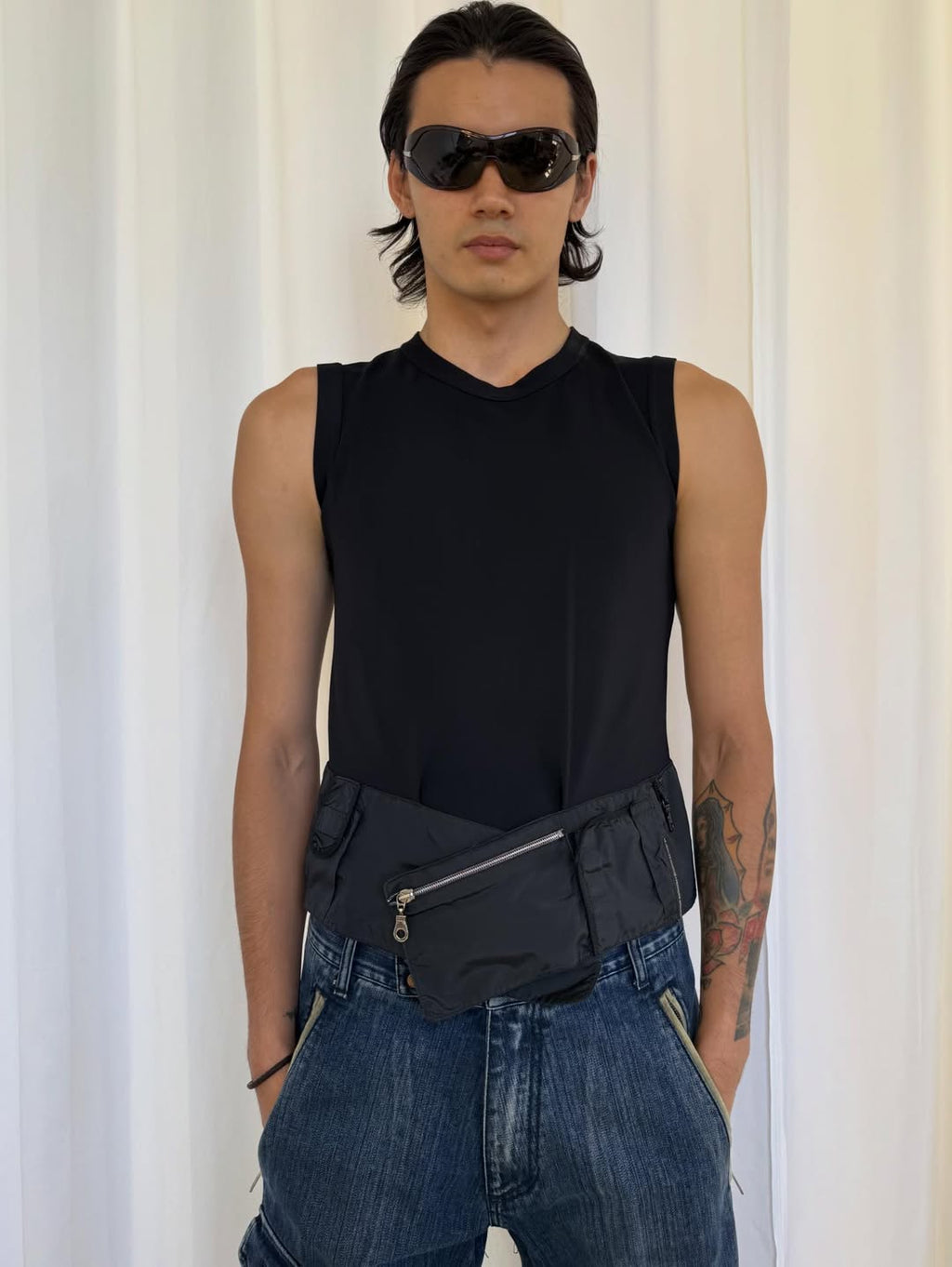Prada SPR12G Oversized Brown Tortoise Goggle Sunglasses