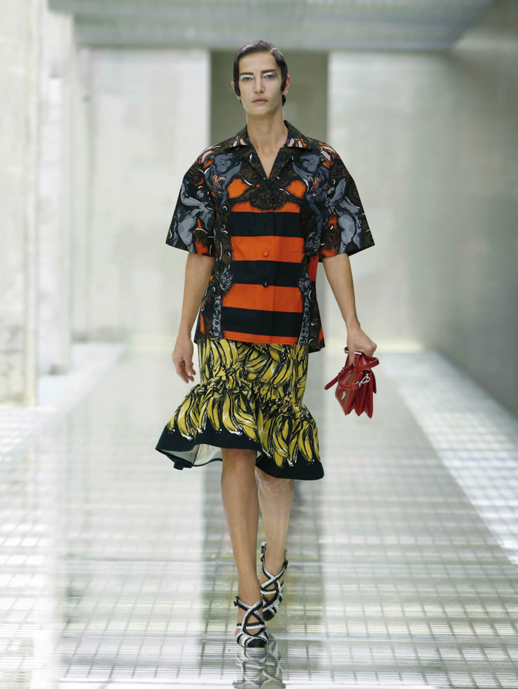 Prada Spring 2011 Banana Print Mini Skirt
