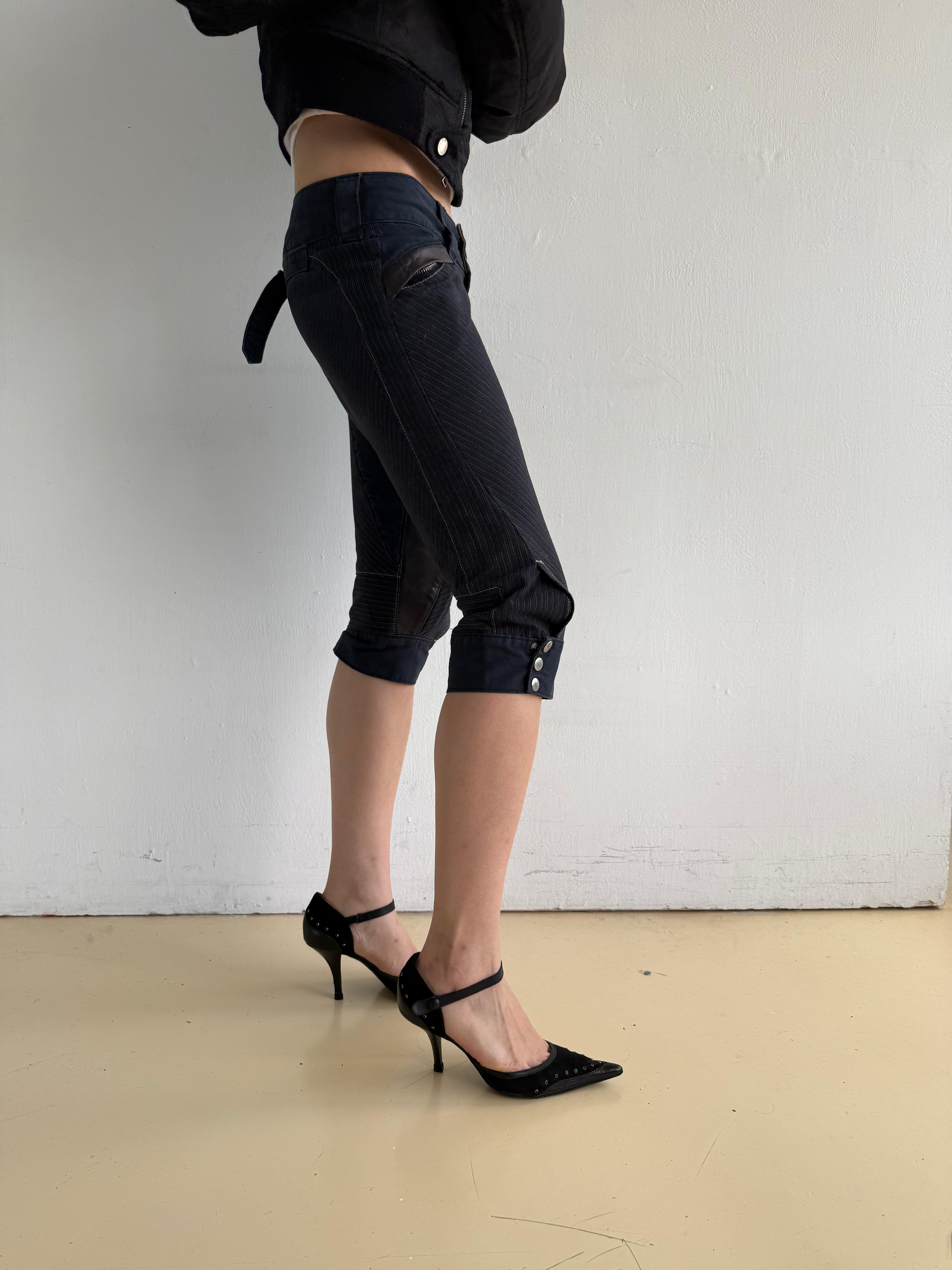 Nolita Black/ Brown Capri Pants