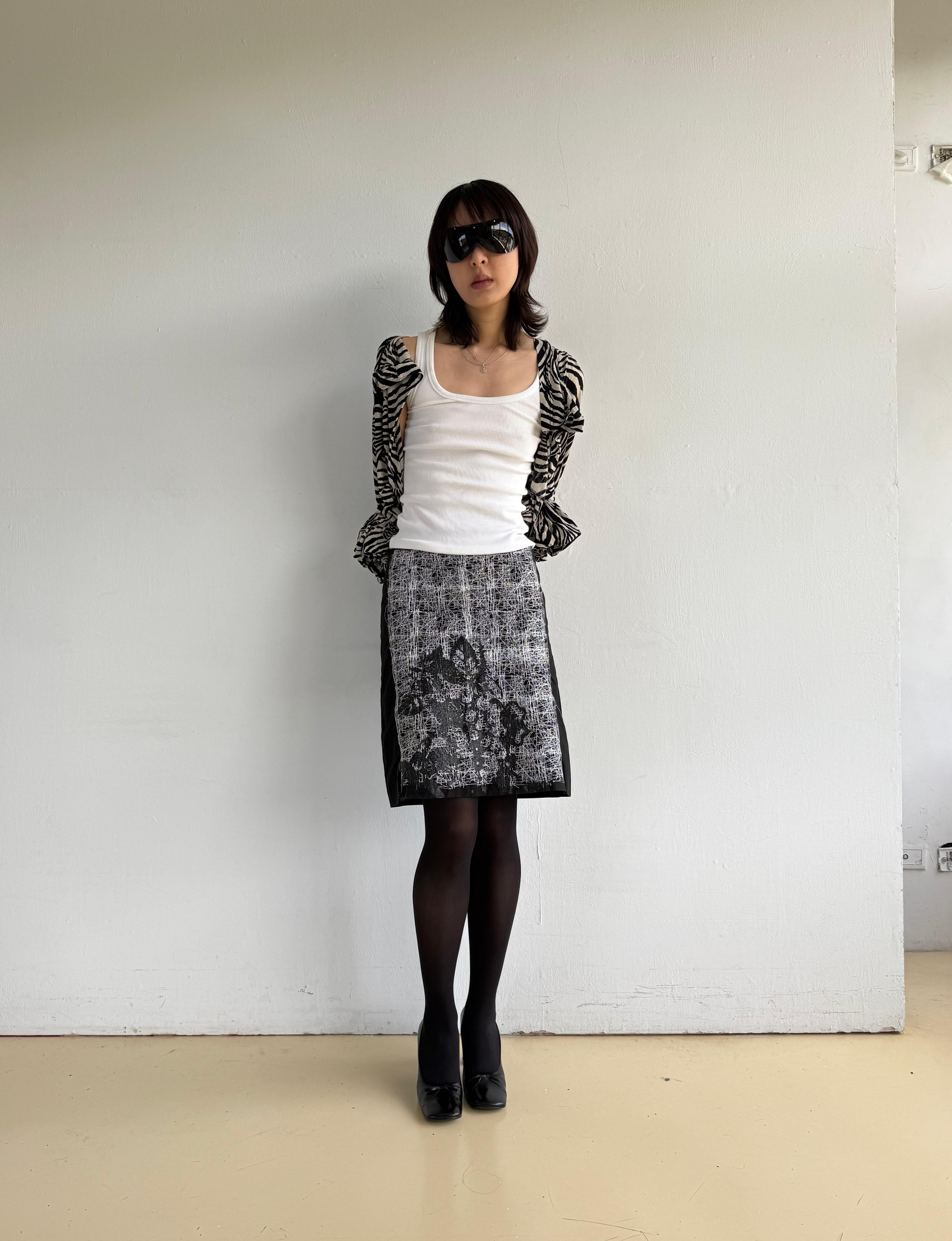 JUNYA WATANABE Comme des Garçons Spring08 Zebra Printed Blouse