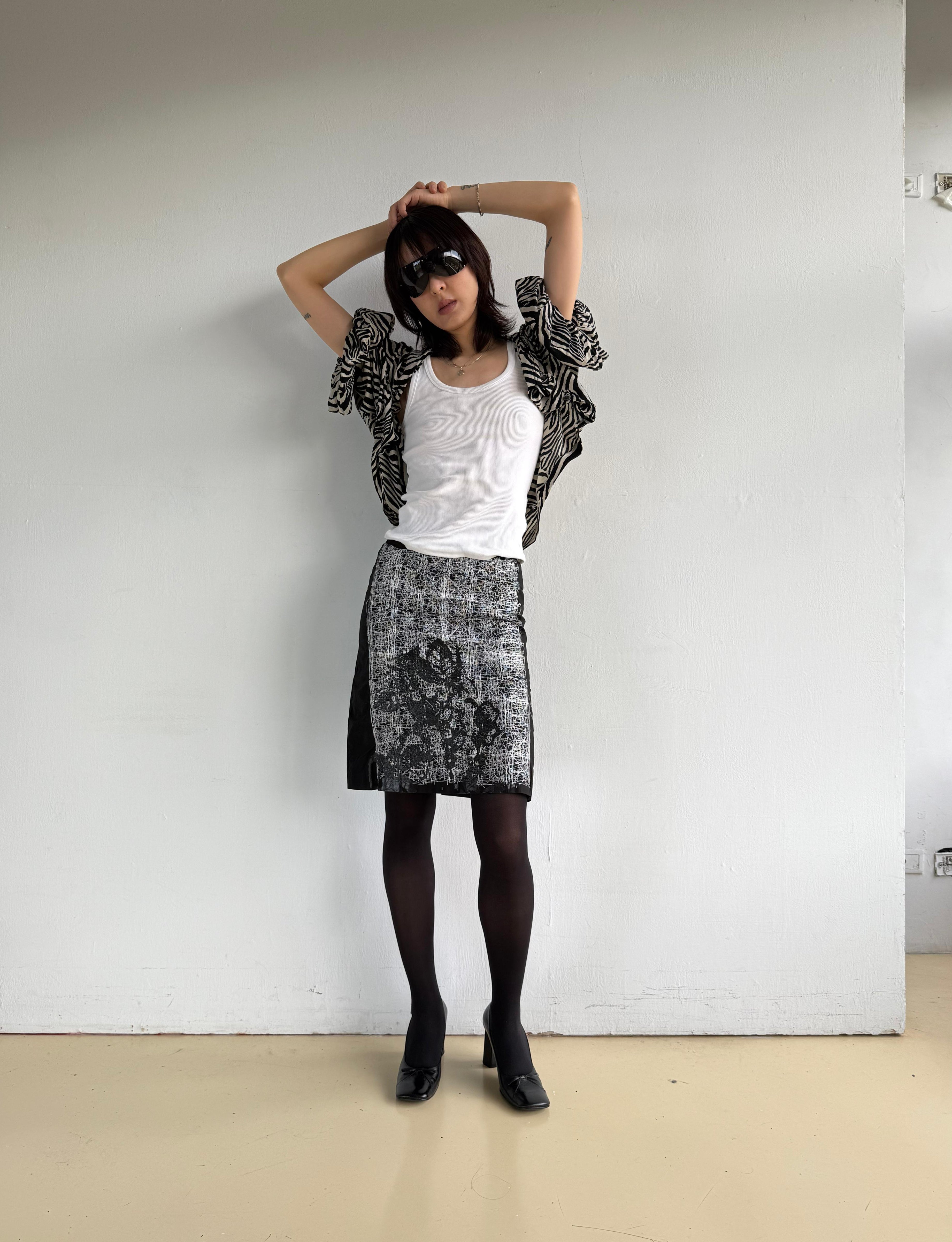 JUNYA WATANABE Comme des Garçons Spring08 Zebra Printed Blouse