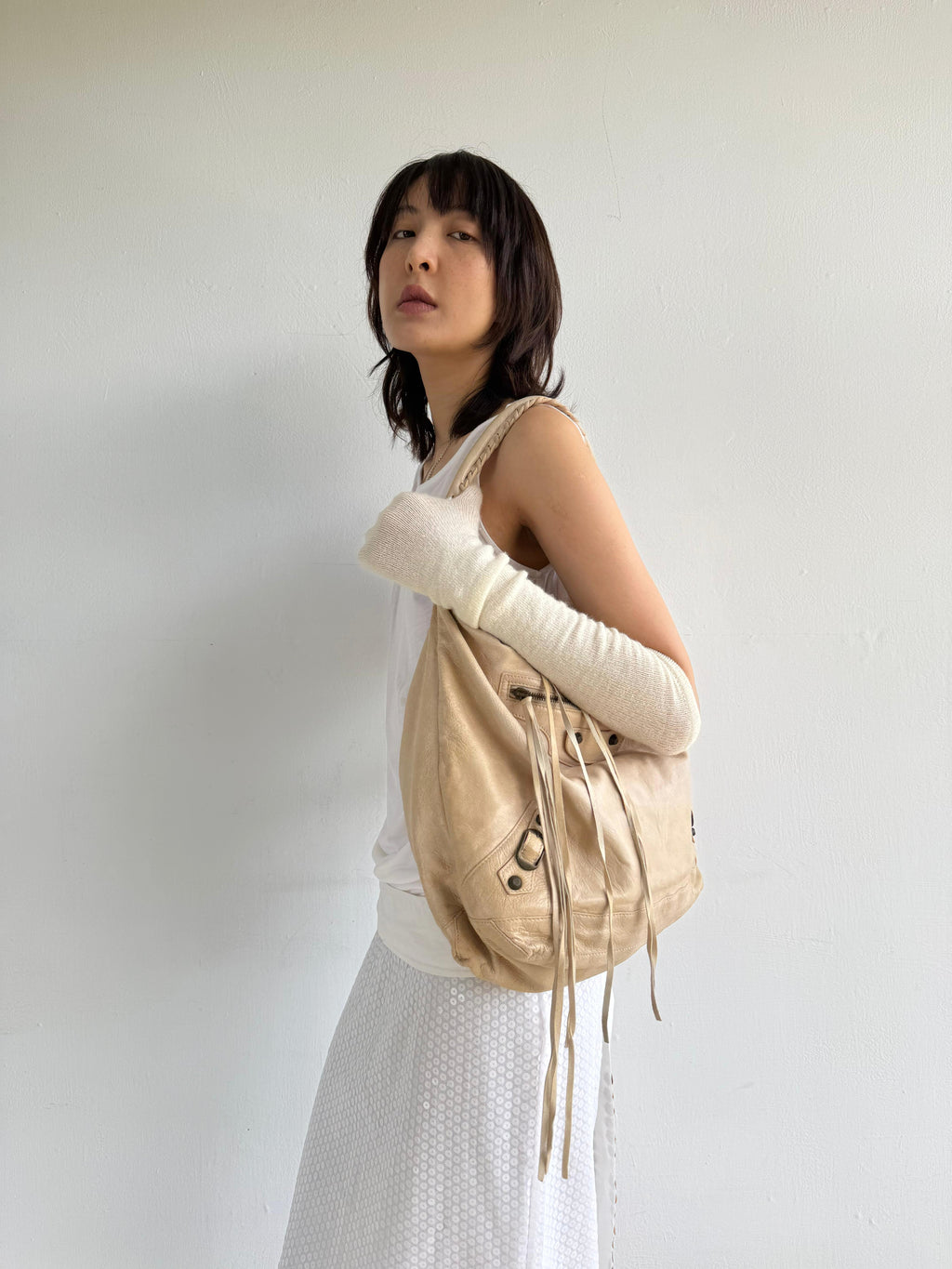 Balenciaga Beige Day Bag