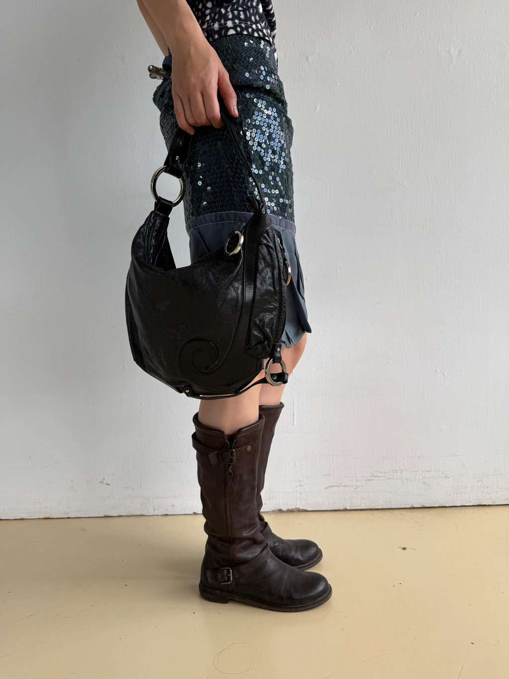 Kammi Brown Leather Riding Boots