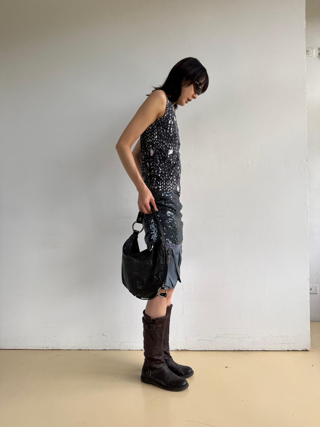 Kammi Brown Leather Riding Boots