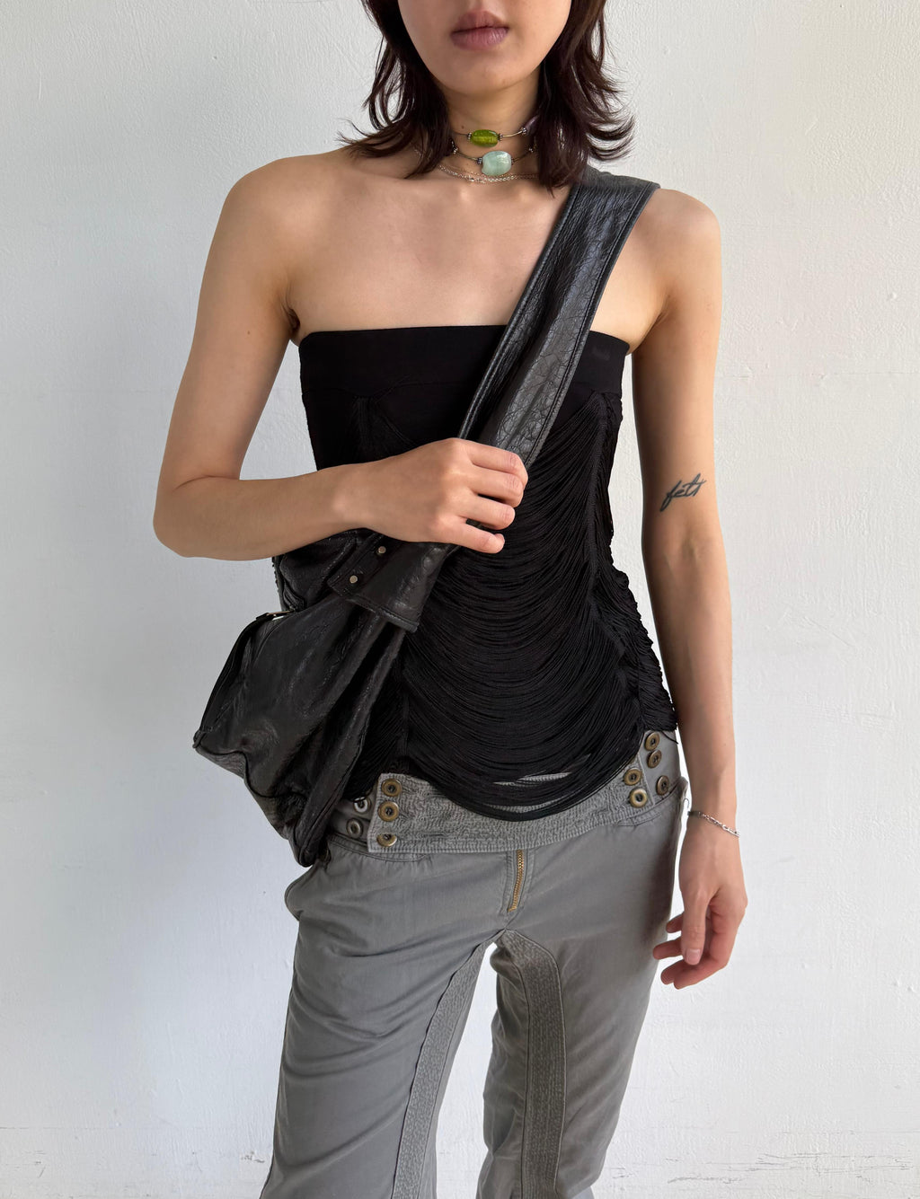 Denny Rose Fringe Skirt/ Top